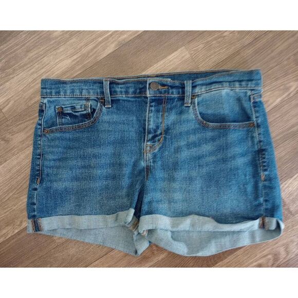 Old Navy boyfriend denim shorts size 12 - Picture 2 of 4